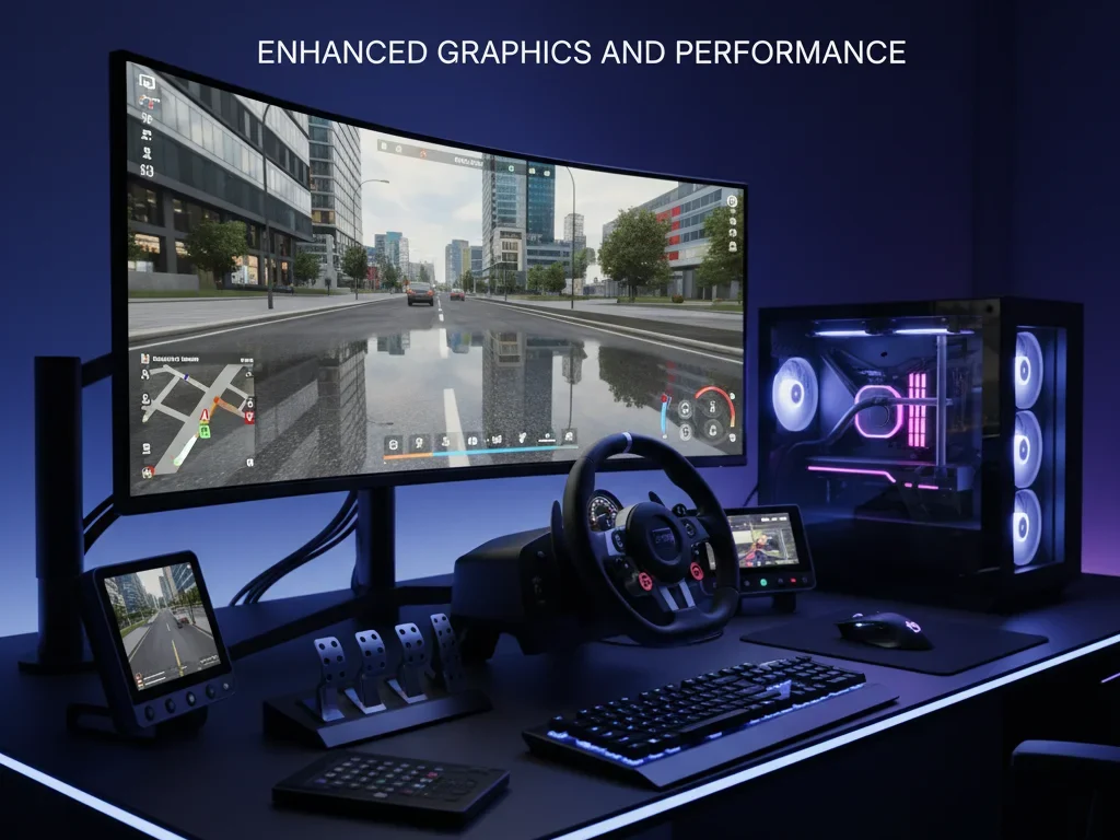 -Enhanced Graphics and Performance in bus simulator ultimate