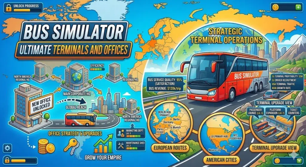 Bus Simulator Ultimate Terminals and Offices Location and Strategy Guide